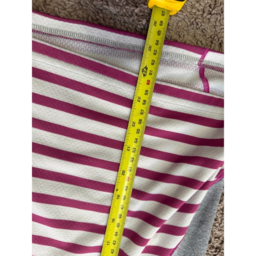 Patagonia Capilene 3 Midweight Quarter Zip Pullover Women Small Pink Stripe Gray - Picture 4 of 8